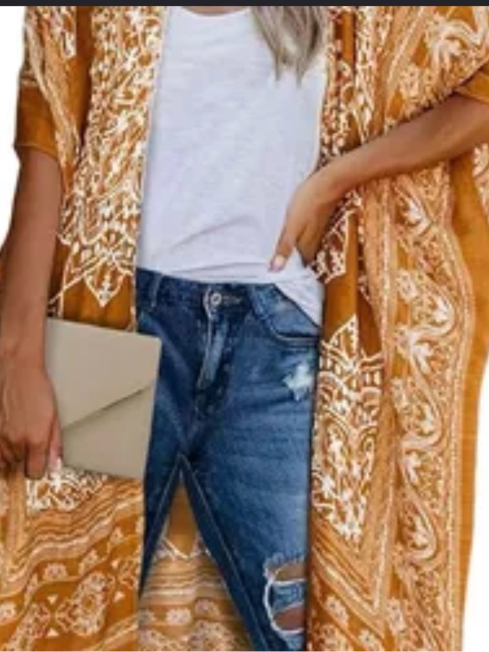Woven Heart Medium Blue Skinny Distressed Jeans